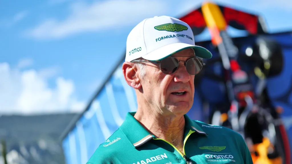 Adrian Newey has attended his debut race weekend with Aston Martin