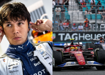Alex Albon has set a target for Williams to beat Ferrari in Miami