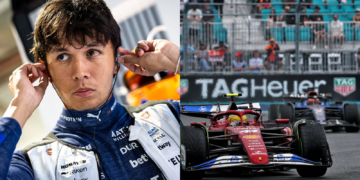 Alex Albon has set a target for Williams to beat Ferrari in Miami
