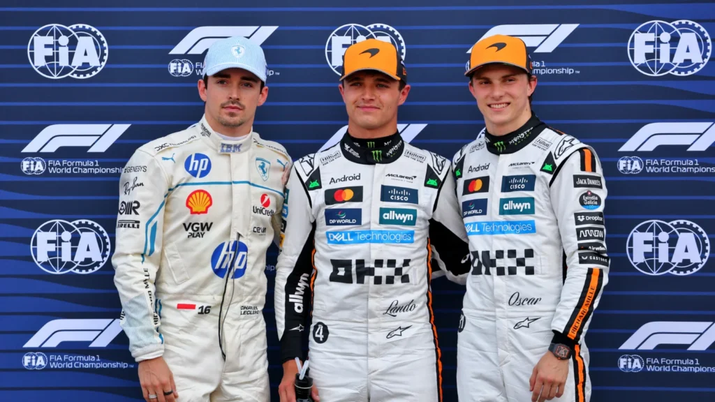 Charles Leclerc was pipped to pole in Monaco by Lando Norris' McLaren