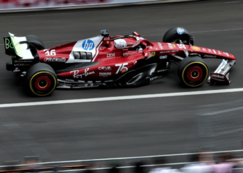 Charles Leclerc (MON) Ferrari SF-25 with a broken front wing. 23.05.2025. Formula 1 World Championship, Rd 8, Monaco Grand Prix, Monte Carlo, Monaco, Practice Day