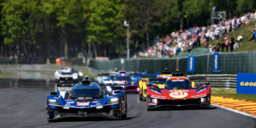 Alpine wrestled their way into the lead at Spa-Francorchamps on Ferrari AF Corse