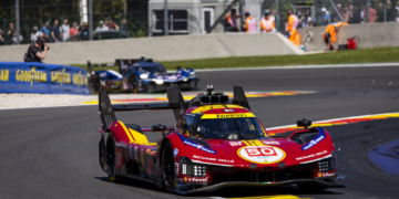 Ferrari’s Fuoco leads with an hour to go amid tight battle for win at Spa