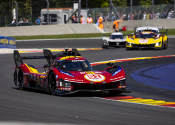 #51 Ferrari heads Ferrari 1-2 at Spa after race-long battle with #36 Alpine
