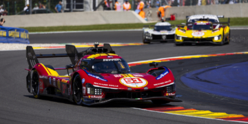 #51 Ferrari heads Ferrari 1-2 at Spa after race-long battle with #36 Alpine