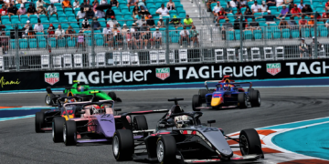 Doriane Pin took F1 Academy victory in Race 1 at the Miami International Autodrome