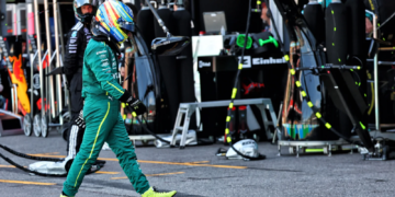 Fernando Alonso (ESP) Aston Martin F1 Team retired from the race. 25.05.2025. Formula 1 World Championship, Rd 8, Monaco Grand Prix, Monte Carlo, Monaco, Race Day