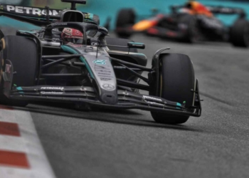 George Russell is being summoned by the stewards for an alleged breach of failing to slow under yellow flags