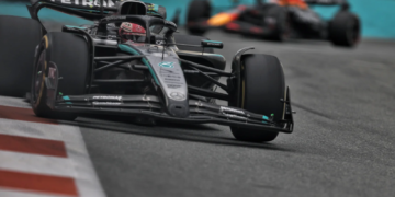 George Russell retained third place in Miami despite a Red Bull protest