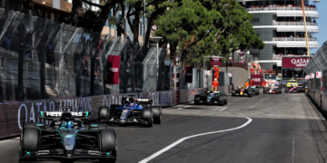George Russell (GBR) Mercedes AMG F1 W16. 25.05.2025. Formula 1 World Championship, Rd 8, Monaco Grand Prix, Monte Carlo, Monaco, Race Day