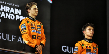 Lando Norris has denied the momentum is with Oscar Piastri in 2025