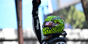 Race winner Lando Norris (GBR) McLaren celebrates in parc ferme. 25.05.2025. Formula 1 World Championship, Rd 8, Monaco Grand Prix, Monte Carlo, Monaco, Race Day