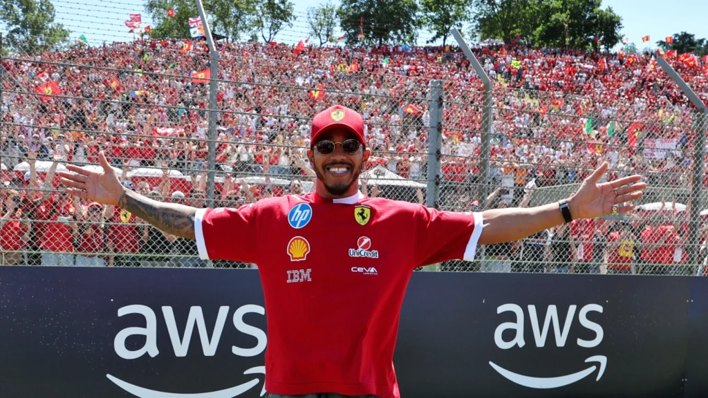 Lewis Hamilton applauded the ‘incredible’ support from the Tifosi at Imola