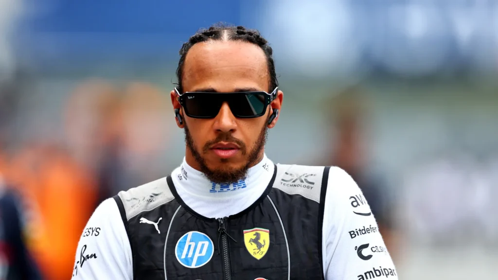 Lewis Hamilton has denied he was being disrespectful to Ferrari
