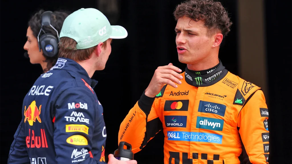 Lando Norris said it's 'impossible to know' if Max Verstappen is getting more out of the Red Bull than McLaren's drivers are out of the MCL39