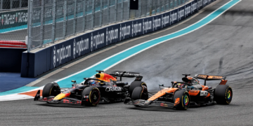 Max Verstappen said he had 'nothing to lose' fighting the two McLaren drivers in Miami