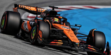 Oscar Piastri took McLaren’s sixth pole position of the 2025 campaign in Spain