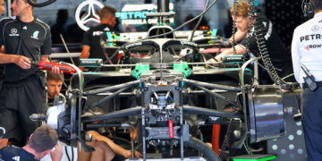 McLaren MCL39 front wing. 29.05.2025. Formula 1 World Championship, Rd 9, Spanish Grand Prix, Barcelona, Spain, Preparation Day