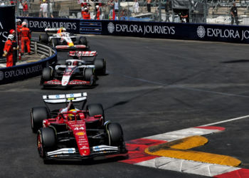 Pierre Gasly crashed out of the Monaco GP after running into the back of Yuki Tsunoda’s Red Bull