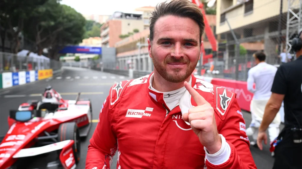 Oliver Rowland lucked into pole for Race 2 in the Formula E Monaco E-Prix