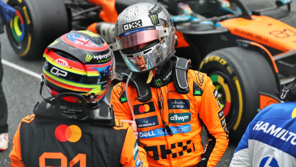 Oscar Piastri and Lando Norris are embroiled in a title battle at McLaren