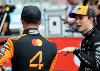 McLaren clinched its first front row lockout in Spain since 1998