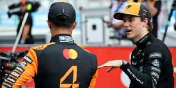 McLaren clinched its first front row lockout in Spain since 1998
