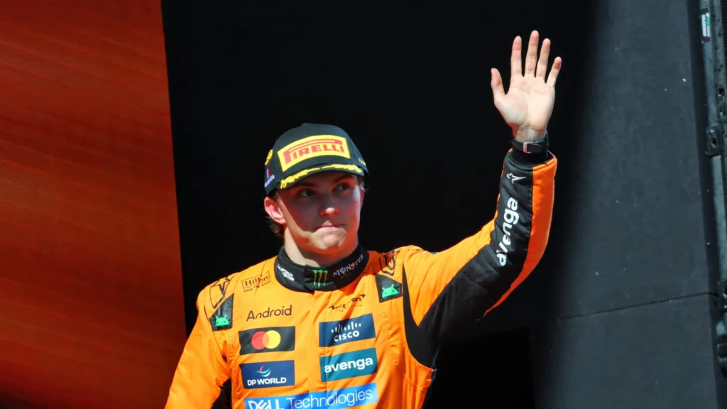 Oscar Piastri dropped to third at Imola