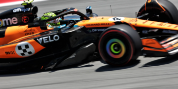Lando Norris (GBR) McLaren MCL39. 30.05.2025 Formula 1 World Championship, Rd 9, Spanish Grand Prix, Barcelona, Spain, Practice Day