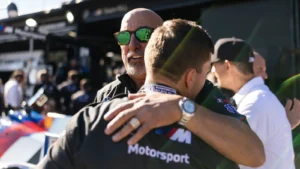 Team principal Bobby Rahal believes it is early in the 2025 IMSA SportsCar Championship season to comment on his team's future with BMW as partners in the LMDh programme