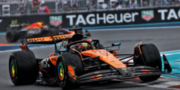 Oscar Piastri (AUS) McLaren MCL39. 03.05.2025. Formula 1 World Championship, Rd 6, Miami Grand Prix, Miami, Florida, USA, Sprint and Qualifying Day