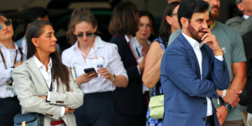 (L to R): Shaila-Ann Rao, Advisor to Mohammed Bin Sulayem (UAE) FIA President in parc ferme. 03.05.2025. Formula 1 World Championship, Rd 6, Miami Grand Prix, Miami, Florida, USA, Sprint and Qualifying Day