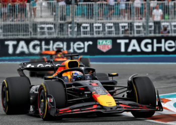 Max Verstappen (NLD) Red Bull Racing RB21. 04.05.2025. Formula 1 World Championship, Rd 6, Miami Grand Prix, Miami, Florida, USA, Race Day