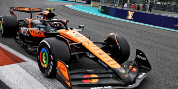 Lando Norris (GBR) McLaren MCL39. 04.05.2025. Formula 1 World Championship, Rd 6, Miami Grand Prix, Miami, Florida, USA, Race Day