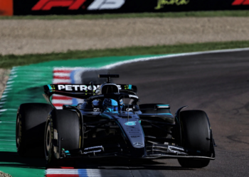 George Russell (GBR) Mercedes AMG F1 W16. 16.05.2025. Formula 1 World Championship, Rd 7, Emilia Romagna Grand Prix, Imola, Italy, Practice Day