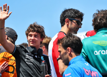 Andrea Kimi Antonelli (ITA) Mercedes AMG F1 on the drivers' parade. 18.05.2025. Formula 1 World Championship, Rd 7, Emilia Romagna Grand Prix, Imola, Italy, Race Day