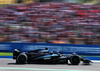 George Russell (GBR) Mercedes AMG F1 W16. 18.05.2025. Formula 1 World Championship, Rd 7, Emilia Romagna Grand Prix, Imola, Italy, Race Day