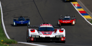Matt Campbell leads at Watkins Glen for Porsche after chaotic opening half