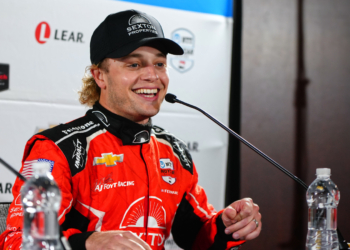 Ferrucci was in very good spirits after the race. Photo: Kevin Dejewski