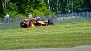 Lundgaard carved through the countryside to take the top spot in practice. Photo: Kevin Dejewski