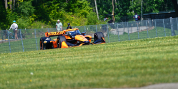 Lundgaard carved through the countryside to take the top spot in practice. Photo: Kevin Dejewski