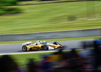 Fans watched on as speeds climbed throughout the afternoon. Photo: Kevin Dejewski