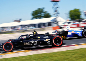 Ferrucci battled all afternoon to move through the field. Photo: Kevin Dejewski