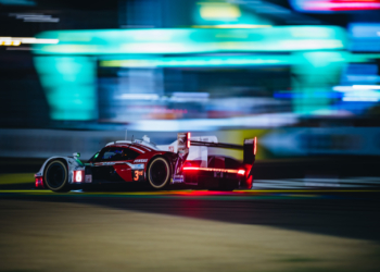 Laurens Vanthoor leads at Le Mans halfway mark