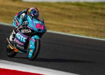 Maximo Quiles at the Moto3 round in Mugello
