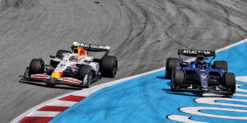 Alex Albon came to blows with Liam Lawson in Spain