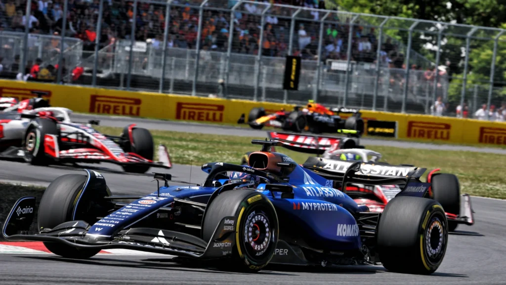 Alex Albon was the first retirement of the Canadian Grand Prix