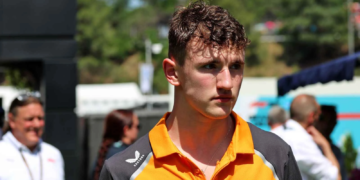 Alex Dunne leads the FIA Formula 2 Championship with 87 points after six rounds