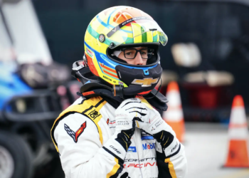 Alexander Sims initially doubted a podium finish was possible before the dramatic Detroit Sportscar Classic