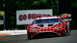 Andrea Caldarelli's #9 Lamborghini Huracan GT3 EVO2 took the GTD Pro class pole position for the 2025 IMSA SportsCar Championship's Round 5 at Watkins Glen